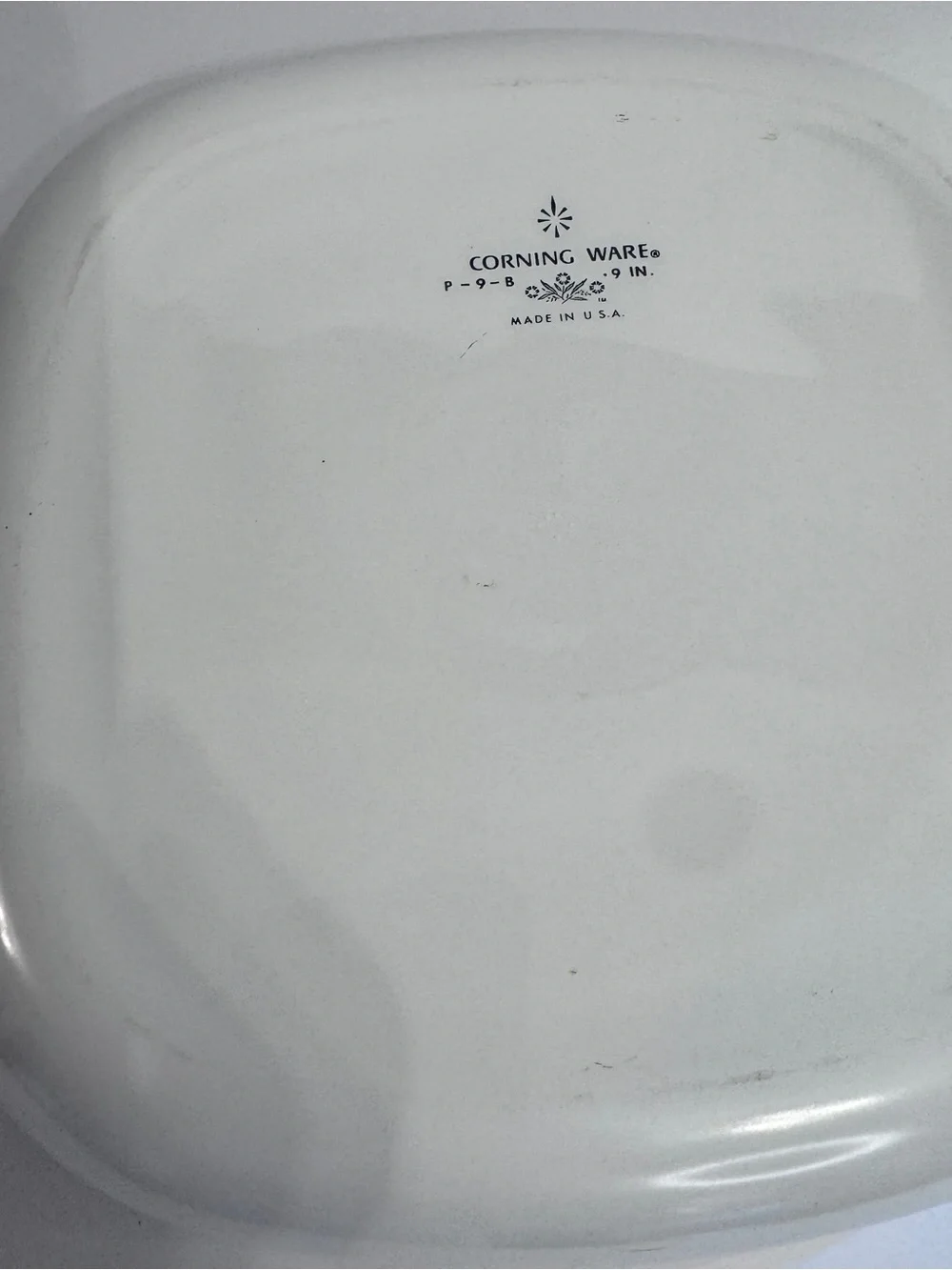 Vintage Corning Wate Corn Flower Blue 9 inch Baking Dish w/Lid